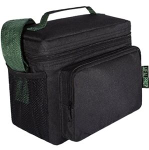 Meal Prep Black Insulated Cooler Bag